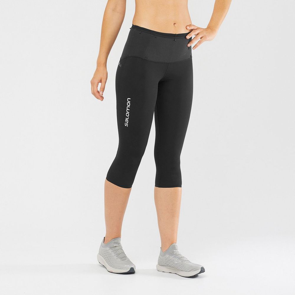 Leggins Salomon Mujer Negras - Salomon Argentina S/LAB NSO MID ,238541-XZD